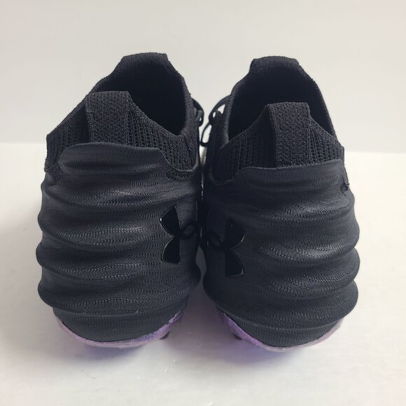 NEW Under Armour Blur Smoke Suede 2.0 Football Cleats 3027978-001 Size 8.5 Black main image 5